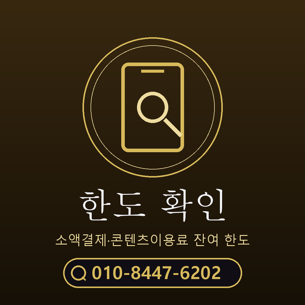 소액결제 한도 확인
